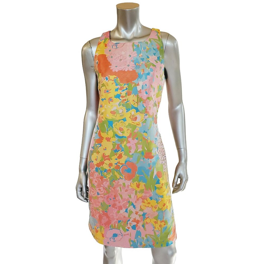 BOUTIQUE MOSCHINO DRESS FLORAL JACQUARD PRINT SHEATH sz IT 42 US 8